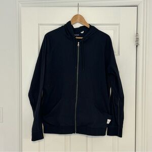 Paul Smith navy lounge thin Zip-Up Hoodie
